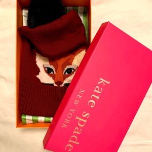 New in box Kate Spade Fox Knit Hat